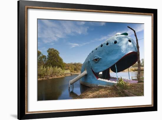 The Blue Whale, Route 66 Roadside Attraction, Catoosa, Oklahoma, USA-Walter Bibikow-Framed Photographic Print