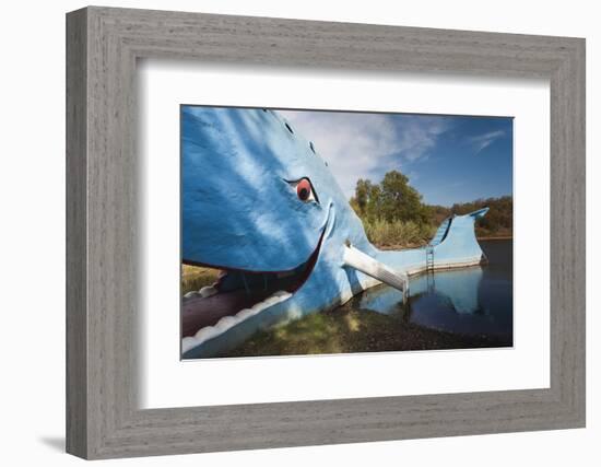 The Blue Whale, Route 66 Roadside Attraction, Catoosa, Oklahoma, USA-Walter Bibikow-Framed Photographic Print