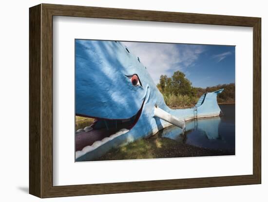 The Blue Whale, Route 66 Roadside Attraction, Catoosa, Oklahoma, USA-Walter Bibikow-Framed Photographic Print