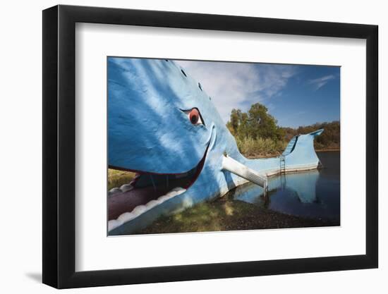 The Blue Whale, Route 66 Roadside Attraction, Catoosa, Oklahoma, USA-Walter Bibikow-Framed Photographic Print