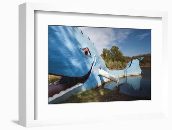 The Blue Whale, Route 66 Roadside Attraction, Catoosa, Oklahoma, USA-Walter Bibikow-Framed Photographic Print