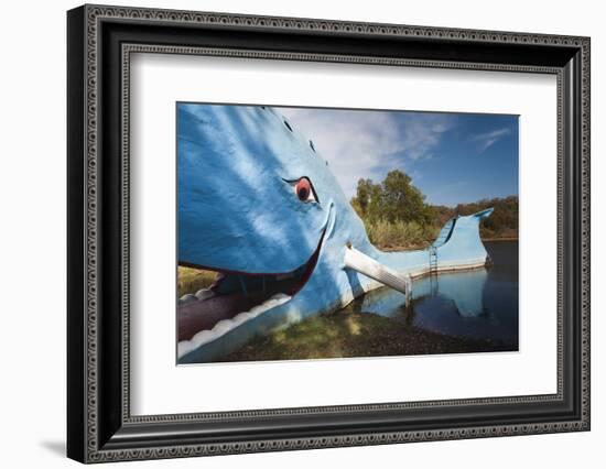 The Blue Whale, Route 66 Roadside Attraction, Catoosa, Oklahoma, USA-Walter Bibikow-Framed Photographic Print