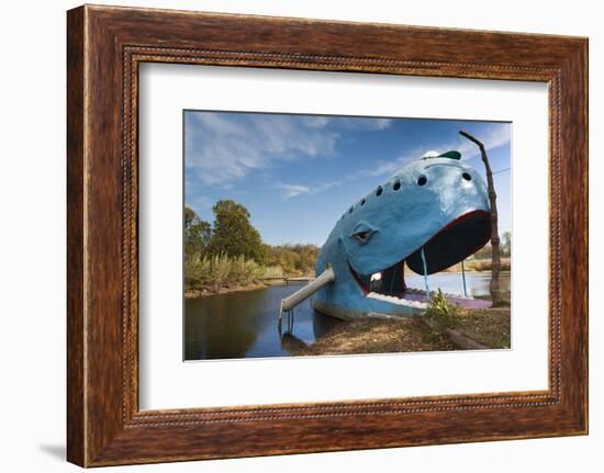 The Blue Whale, Route 66 Roadside Attraction, Catoosa, Oklahoma, USA-Walter Bibikow-Framed Photographic Print