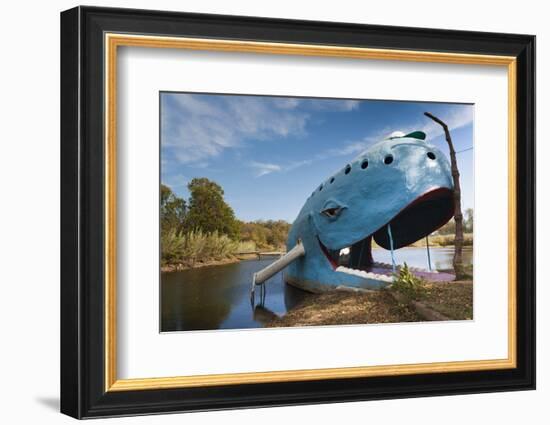 The Blue Whale, Route 66 Roadside Attraction, Catoosa, Oklahoma, USA-Walter Bibikow-Framed Photographic Print