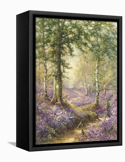 The Bluebell Wood-Alfred Fontville de Breanski-Framed Premier Image Canvas