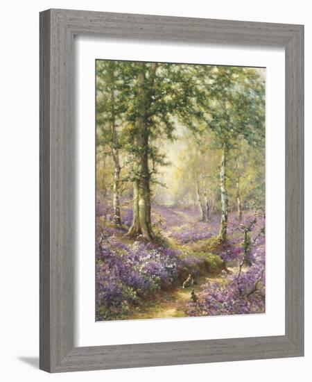 The Bluebell Wood-Alfred Fontville de Breanski-Framed Giclee Print