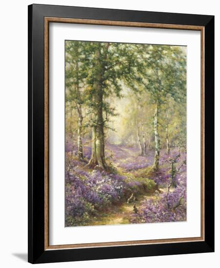 The Bluebell Wood-Alfred Fontville de Breanski-Framed Giclee Print