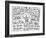 The Blueprint Drawings, 1990-Keith Haring-Framed Giclee Print