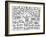 The Blueprint Drawings, 1990-Keith Haring-Framed Giclee Print