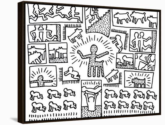 The Blueprint Drawings, 1990-Keith Haring-Framed Premier Image Canvas