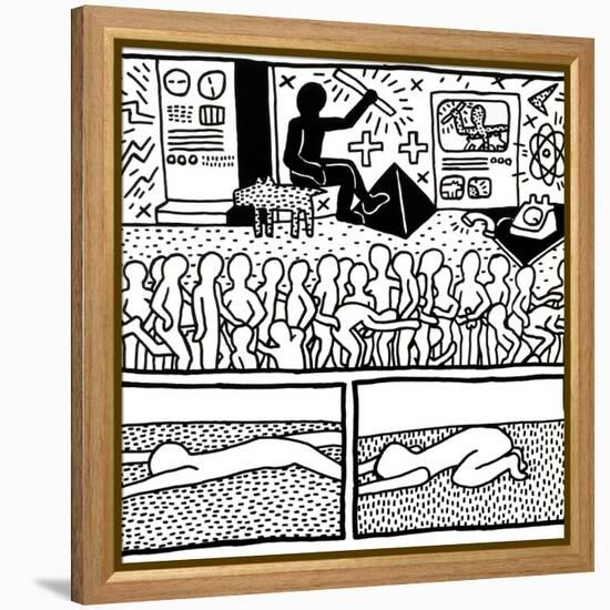 The Blueprint Drawings, 1990-Keith Haring-Framed Premier Image Canvas