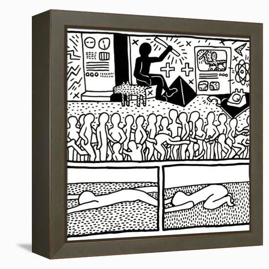 The Blueprint Drawings, 1990-Keith Haring-Framed Premier Image Canvas