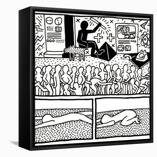 The Blueprint Drawings, 1990-Keith Haring-Framed Premier Image Canvas