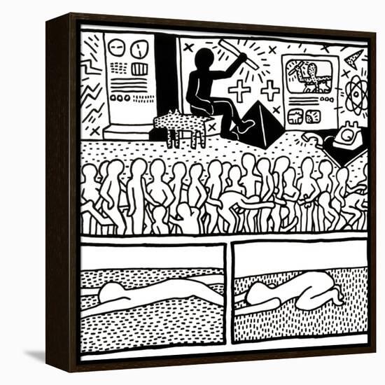 The Blueprint Drawings, 1990-Keith Haring-Framed Premier Image Canvas