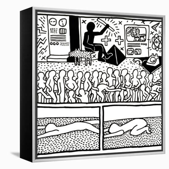 The Blueprint Drawings, 1990-Keith Haring-Framed Premier Image Canvas