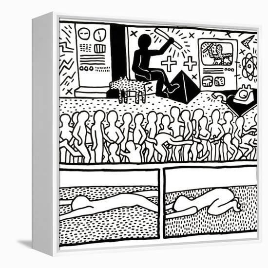 The Blueprint Drawings, 1990-Keith Haring-Framed Premier Image Canvas