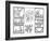 The Blueprint Drawings, 1990-Keith Haring-Framed Giclee Print