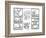 The Blueprint Drawings, 1990-Keith Haring-Framed Giclee Print