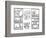 The Blueprint Drawings, 1990-Keith Haring-Framed Giclee Print