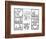 The Blueprint Drawings, 1990-Keith Haring-Framed Giclee Print