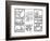 The Blueprint Drawings, 1990-Keith Haring-Framed Giclee Print