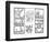 The Blueprint Drawings, 1990-Keith Haring-Framed Giclee Print