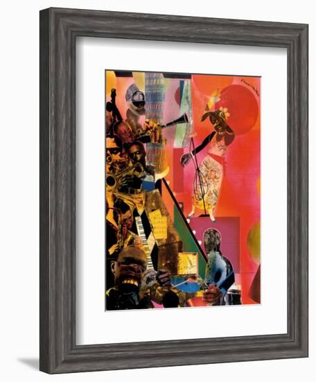 The Blues-Romare Bearden-Framed Art Print