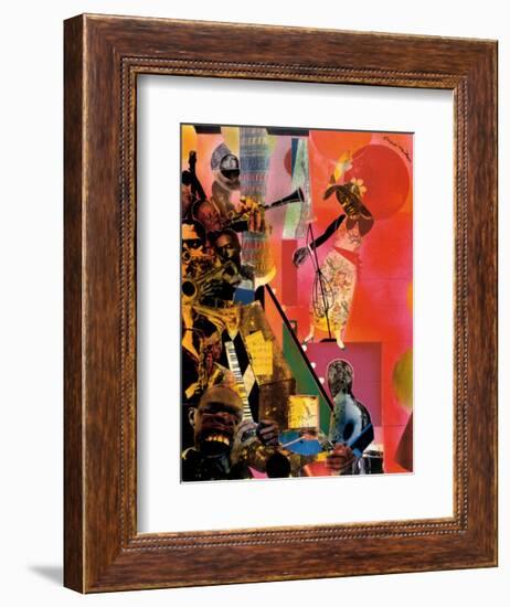 The Blues-Romare Bearden-Framed Art Print