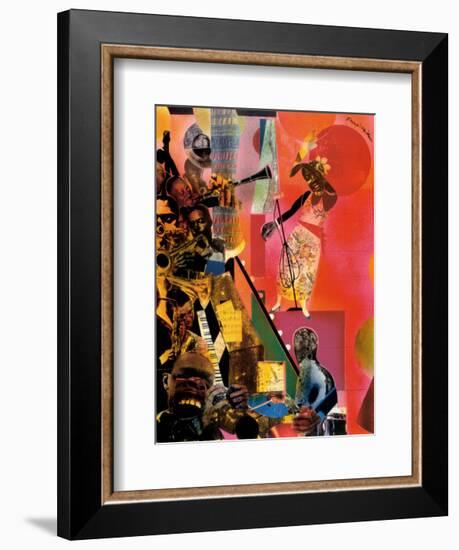 The Blues-Romare Bearden-Framed Art Print