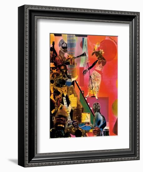 The Blues-Romare Bearden-Framed Art Print