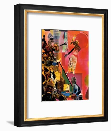 The Blues-Romare Bearden-Framed Art Print