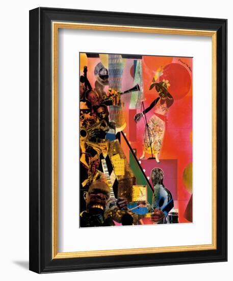 The Blues-Romare Bearden-Framed Art Print