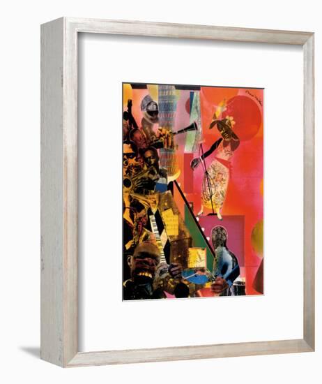 The Blues-Romare Bearden-Framed Art Print