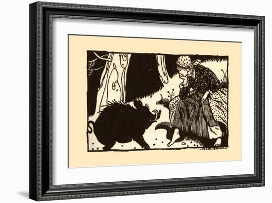 The Boar And The Gypsy-Frank Dobias-Framed Art Print