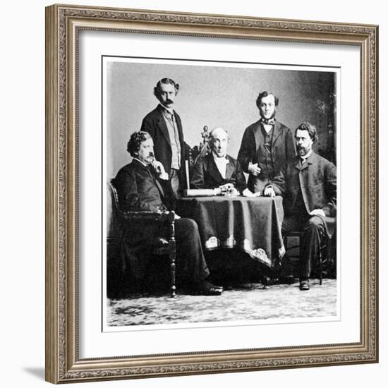 The Board of New York Police Commissioners, C1860-MATHEW B BRADY-Framed Giclee Print