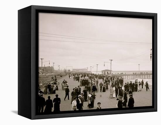 The Board Walk, Asbury Park, N.J.-null-Framed Stretched Canvas