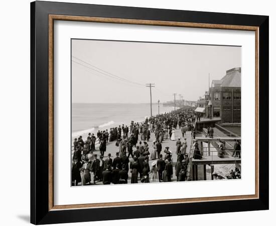 The Boardwalk, Atlantic City, N.J.-null-Framed Photo