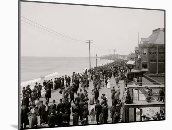 The Boardwalk, Atlantic City, N.J.-null-Mounted Photo