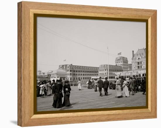 The Boardwalk, Atlantic City, New Jersey-null-Framed Stretched Canvas