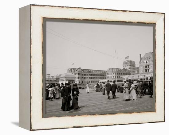 The Boardwalk, Atlantic City, New Jersey-null-Framed Stretched Canvas