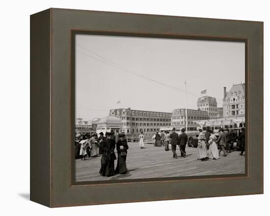 The Boardwalk, Atlantic City, New Jersey-null-Framed Stretched Canvas