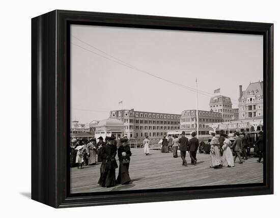 The Boardwalk, Atlantic City, New Jersey-null-Framed Stretched Canvas