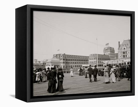 The Boardwalk, Atlantic City, New Jersey-null-Framed Stretched Canvas