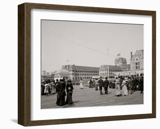 The Boardwalk, Atlantic City, New Jersey-null-Framed Photo