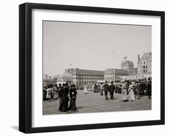 The Boardwalk, Atlantic City, New Jersey-null-Framed Photo