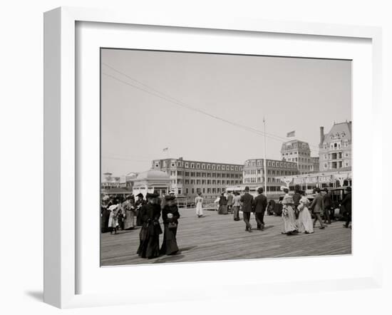 The Boardwalk, Atlantic City, New Jersey-null-Framed Photo