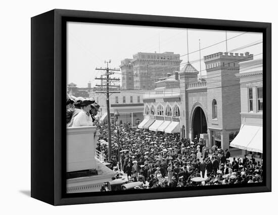 The Boardwalk Parade, Atlantic City, N.J.-null-Framed Stretched Canvas