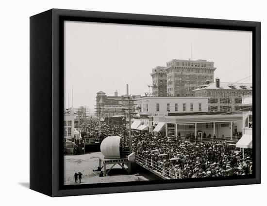 The Boardwalk Parade, Atlantic City, N.J.-null-Framed Stretched Canvas