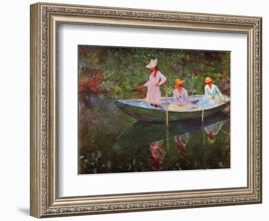 The Boat at Giverny-Claude Monet-Framed Giclee Print