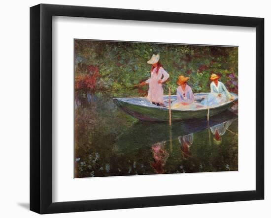 The Boat at Giverny-Claude Monet-Framed Giclee Print